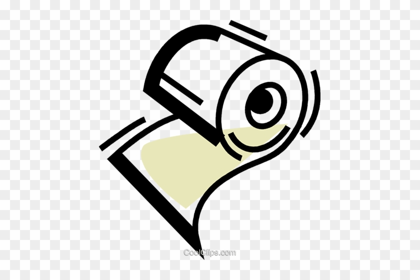 Toilet Paper Royalty Free Vector Clip Art Illustration - Toilet Paper Royalty Free Vector Clip Art Illustration #1699676