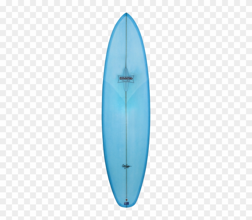 Surf Clipart Small Island - Blue Fibreglass Surfboard #1699895