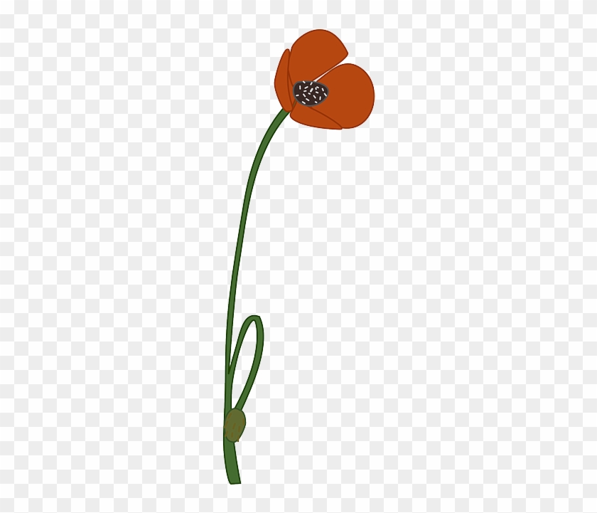 Poppy Clipart Poppy Field - Small Poppy Clip Art #1699929