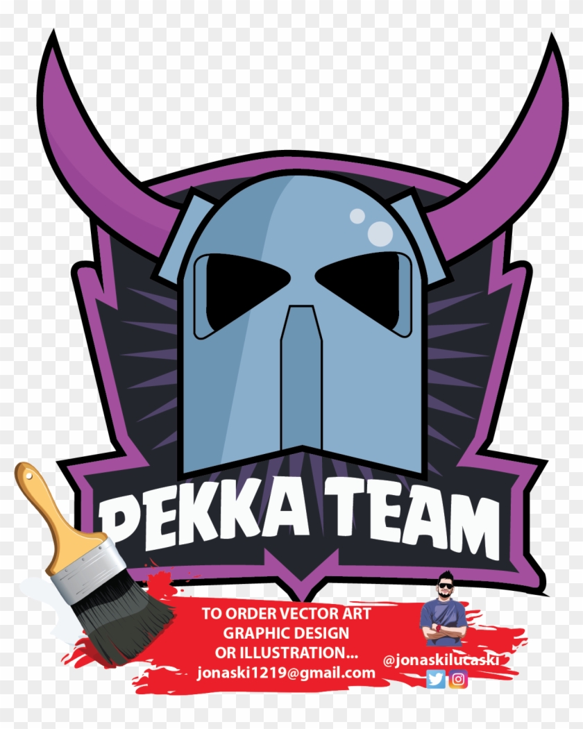 Clip Art Black And White Stock Jonaski Lucaski - Clash Of Clans Pekka Logo #1700140