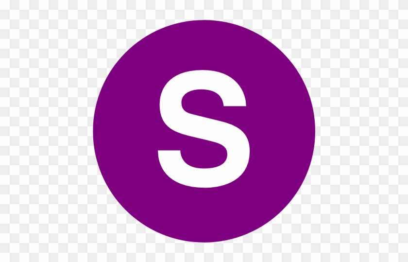 Letter S Purple Clip Art - Circle #1700145