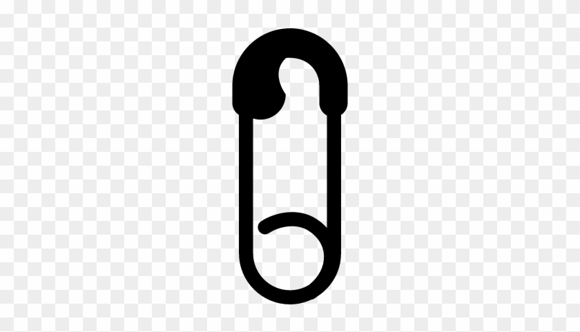 Safety Pin In Vertical Position Vector - Sign #1700213
