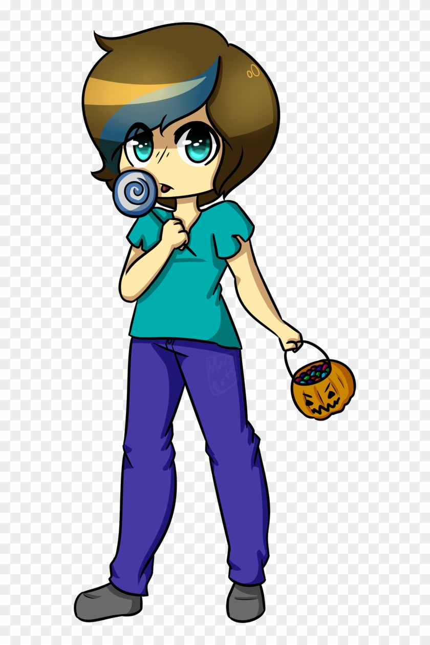 Halloween Ych Commission Herobrine By Mars-arts - Cartoon #1700876