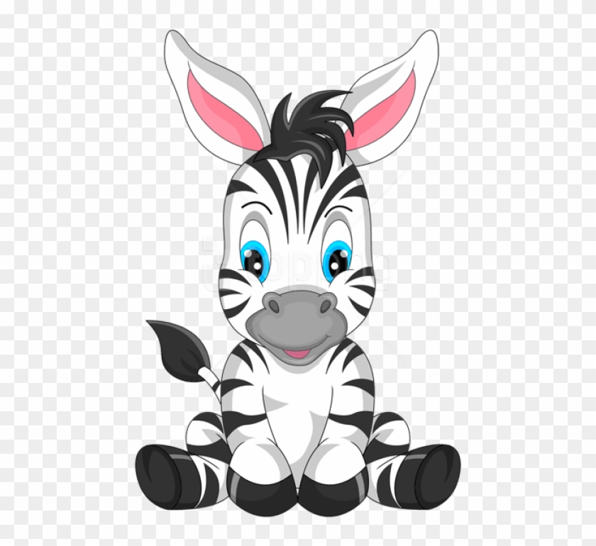 Free Png Download Cute Zebra Cartoon Clipart Png Photo - Baby Zebra Cartoon  - Free Transparent PNG Clipart Images Download