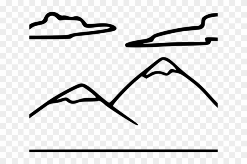 Mountain Ridge Clipart Rpg Map - Mountain Clip Art Black And White #1701063