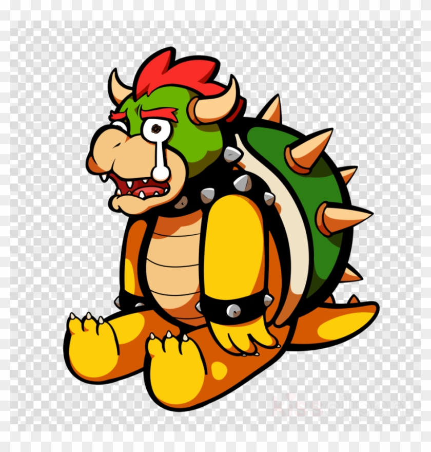 Bowser Crying Mario Rpg Clipart Bowser Super Mario - Sad Bowser No Background #1701075