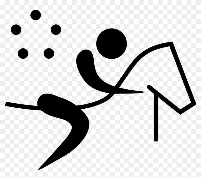 Olympic Sports Triathlon Pictogram Clip Art At Clker - Modern Pentathlon Olympic Logo #1701129