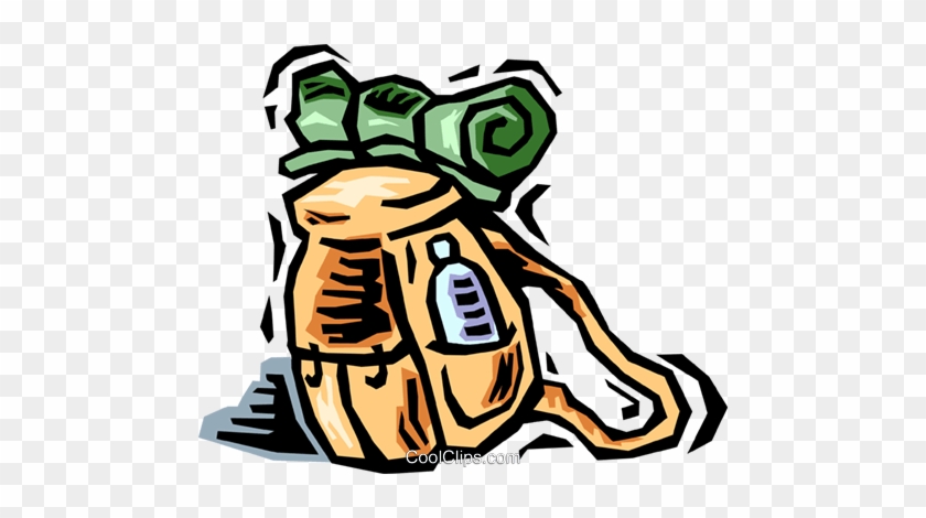 Backpack Royalty Free Vector Clip Art Illustration - Backpack Royalty Free Vector Clip Art Illustration #1701165
