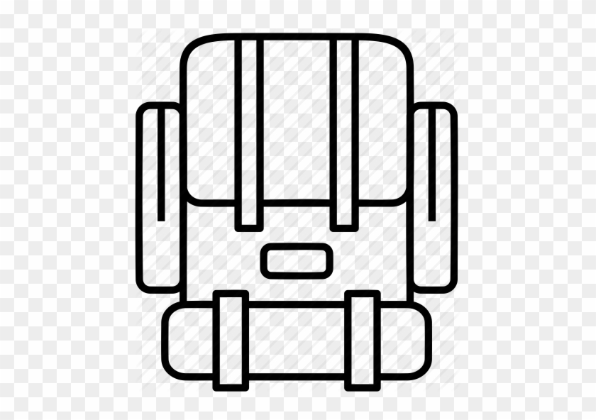 Backpack Clipart Sleeping Bag - Outdoor Bag Icon #1701174