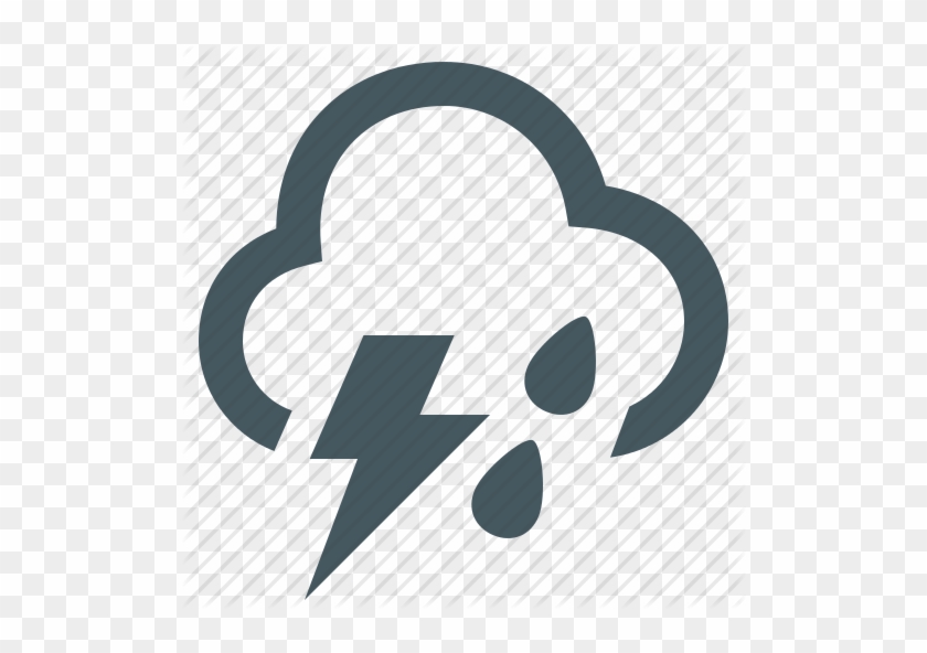 Icon Clipart Computer Icons Rain - Rain Thunder Icon #1701204