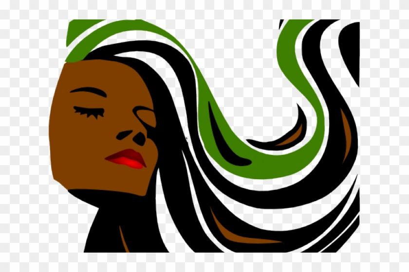 Long Hair Clipart Hair Logo - Lady Beauty Parlor Clipart Png #1701238