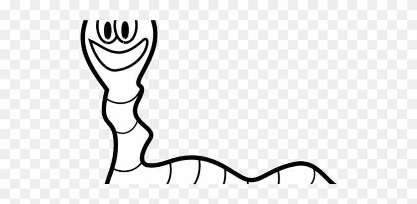 Free Black And White Worm Clipart #1701286