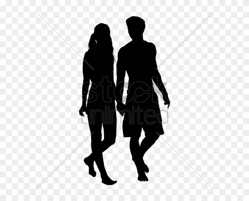 Couple Walking Silhouette Clipart Silhouette Clip Art - Silhouette Of Couple Walking Away #1701296