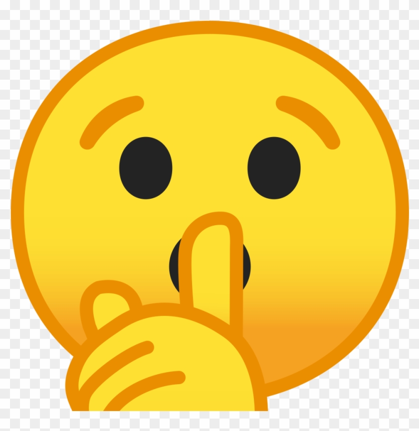 Shushing Face Icon - Shh Emoji #1701301