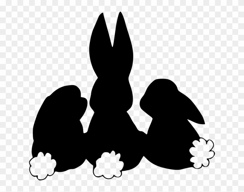 640 X 581 7 - Cute Bunny Silhouette #1701369