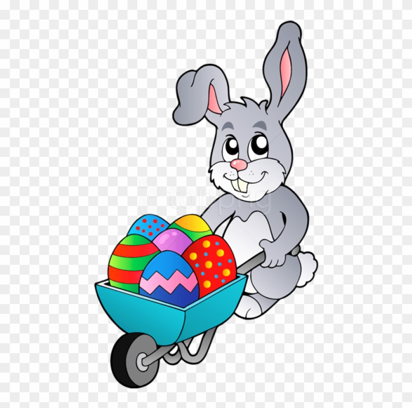 Free Png Download Transparent Easter Bunny With Egg - Clip Art #1701385