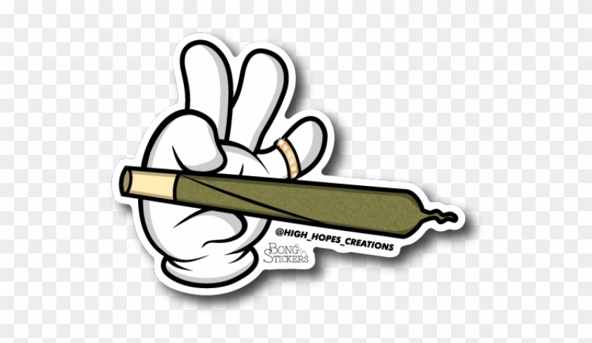 Drawn Weed Joint - Weed Stickers #1701398