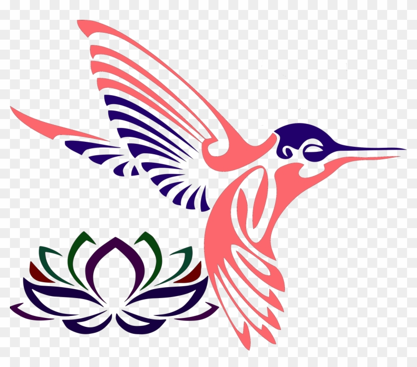 Hummingbird Clipart Tribal - Black And White Hummingbird Clipart #1701477