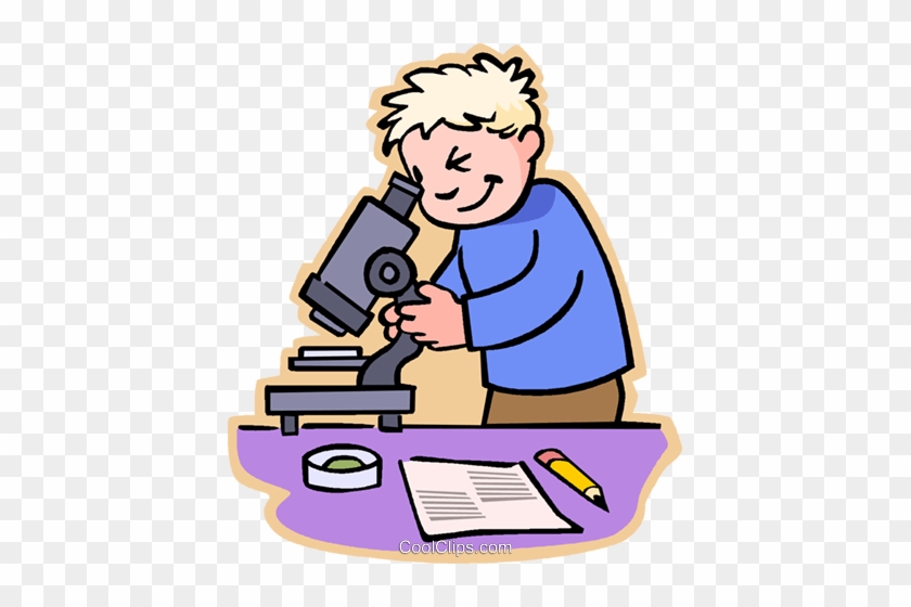 Boy Scientist Clipart - Kids Looking Through Microscope #1701489