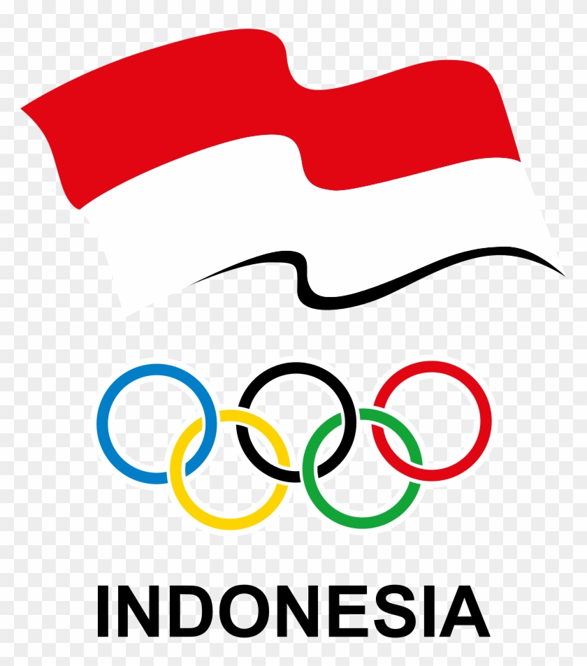 Indonesian Olympic Comitee Logo - Olympic Rings #1701509