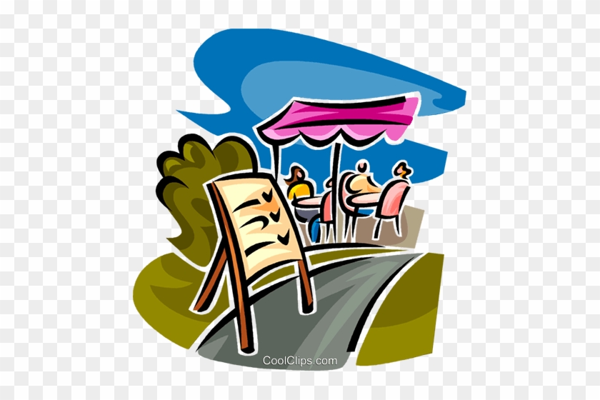 Menu Outside Of A Cafe Royalty Free Vector Clip Art - Menu Outside Of A Cafe Royalty Free Vector Clip Art #1701549