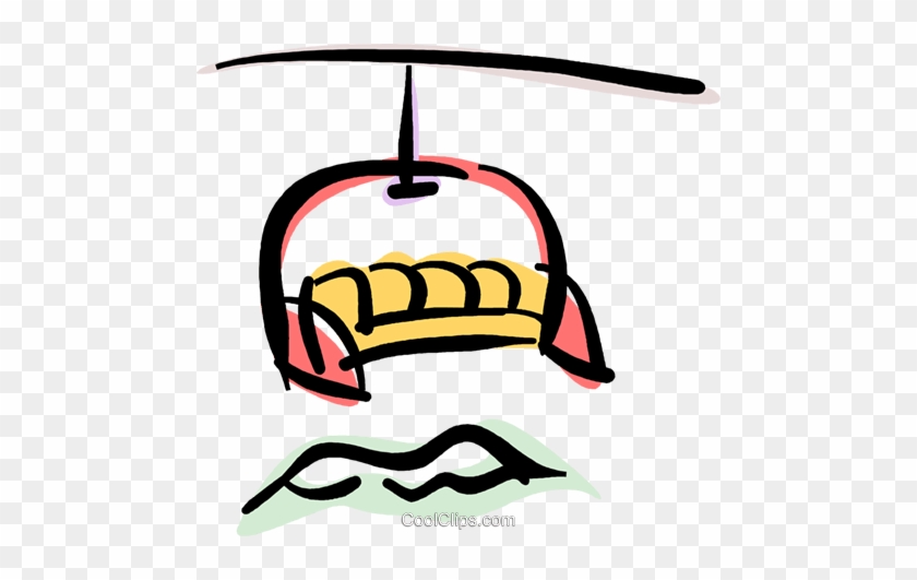 Svg Free Stock Chair Lift Clipground Royalty Free Vector - Ski Lifts Clip Art #1701680