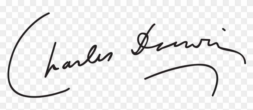 Charles Darwin Signature - Charles Darwin Signature #1701760