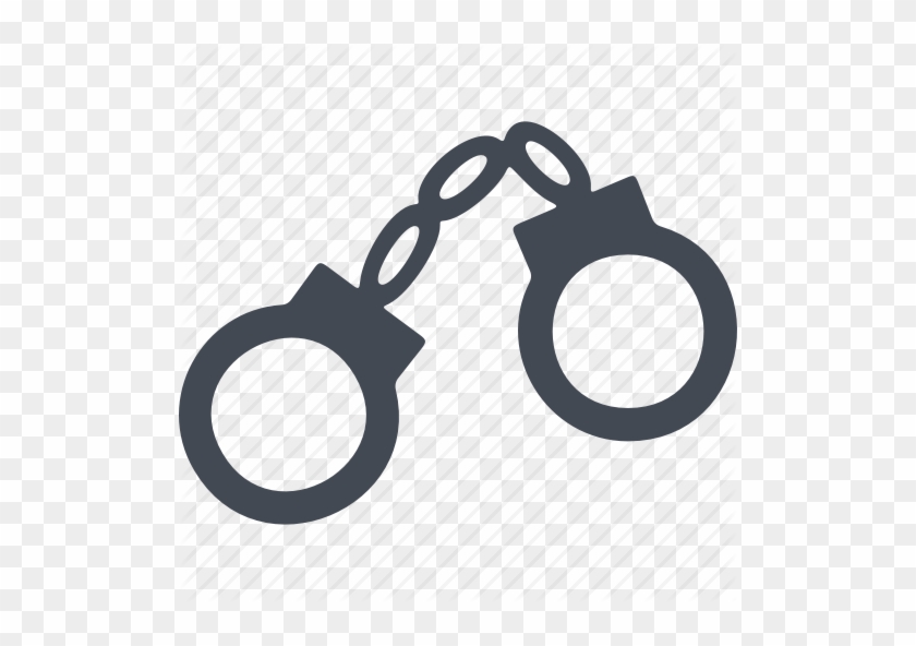 Algemas Em Desenho Clipart Royalty-free Handcuffs - Icon For Arrest #1701840