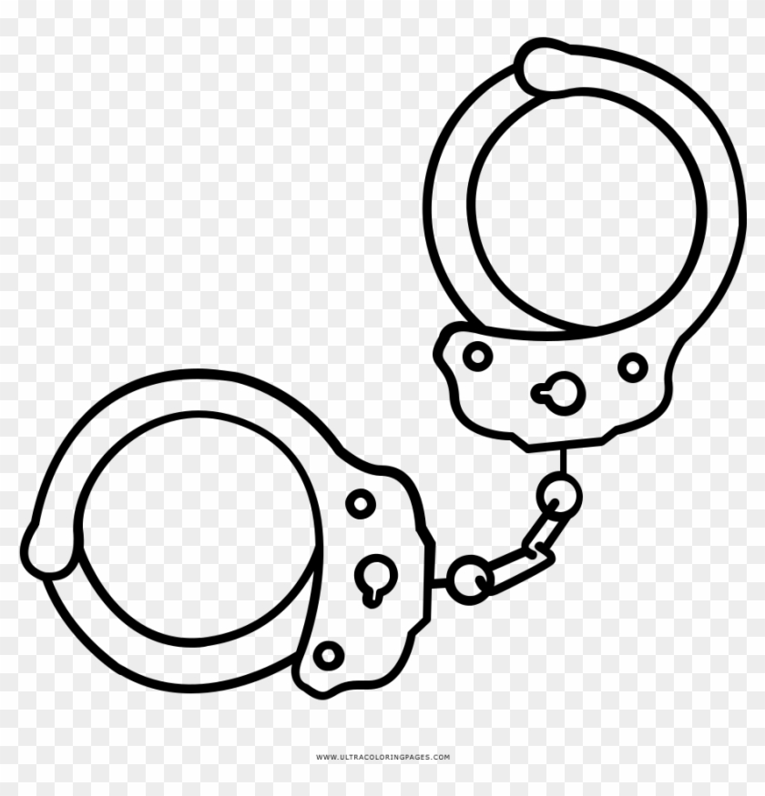 Handcuffs Coloring Page - Circle #1701844