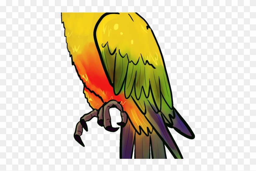 Drawn Grape Parrot - รูป นก แก้ว Png #1701877