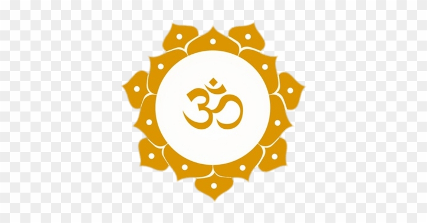 Mantra Om In Golden Lotus Flower - Om Symbol #1701902