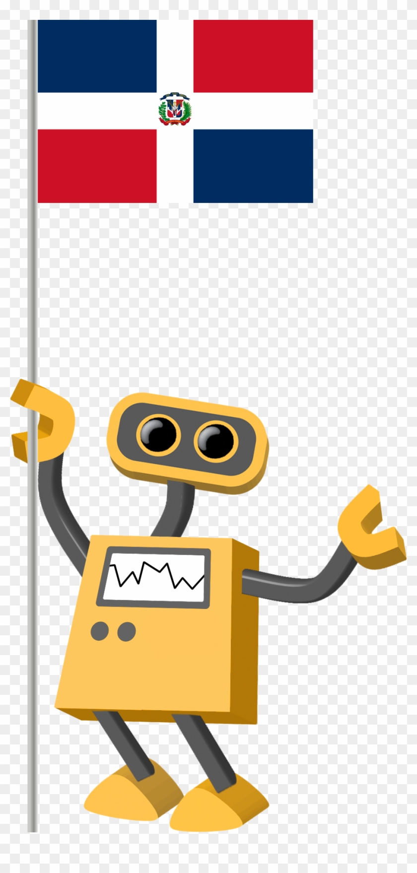 Flag Bot, Dominican Republic - Robot Bd #1701984