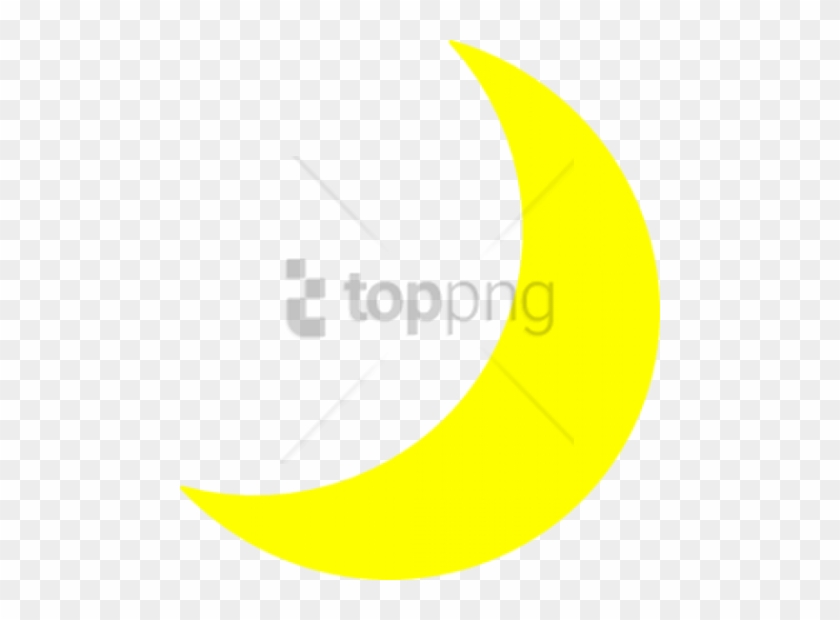 Free Png Download Moon Clip Art Png Images Background - Yellow Crescent Moon Clipart #1702040