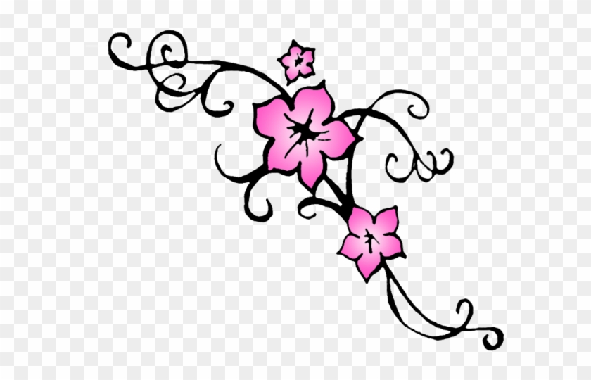 Cherry Blossom Clipart Bloom - Cherry Blossom Tattoo Design Outline #1702214