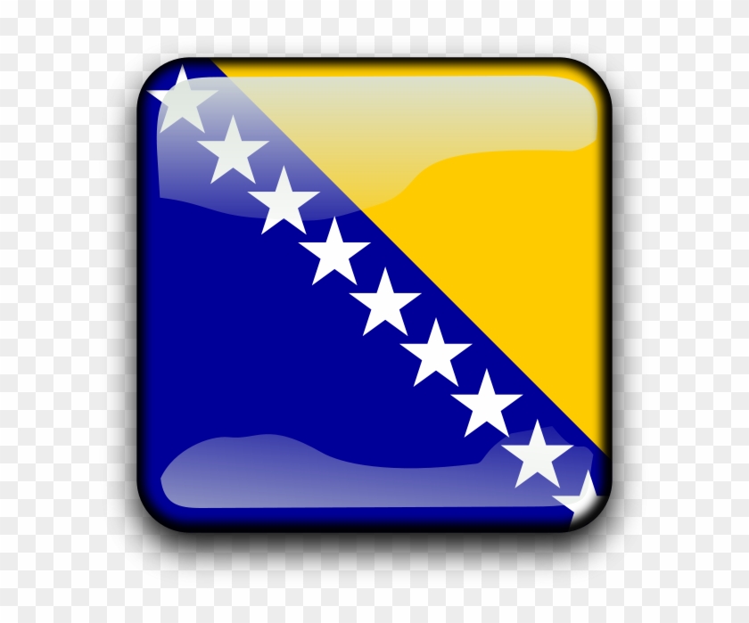 Similar Clip Art - Flag Of Bosnia And Herzegovina #1702310