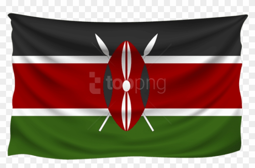 Free Png Download Kenya Wrinkled Flag Clipart Png Photo - Kenya Flag #1702371