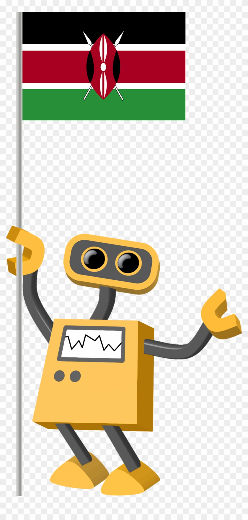 Flag Bot, Kenya - Robot Bd #1702380