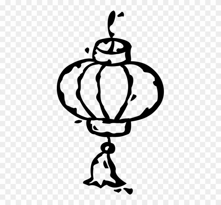 Vector Illustration Of Chinese Asian Paper Lanterns - Vector Illustration Of Chinese Asian Paper Lanterns #1702633