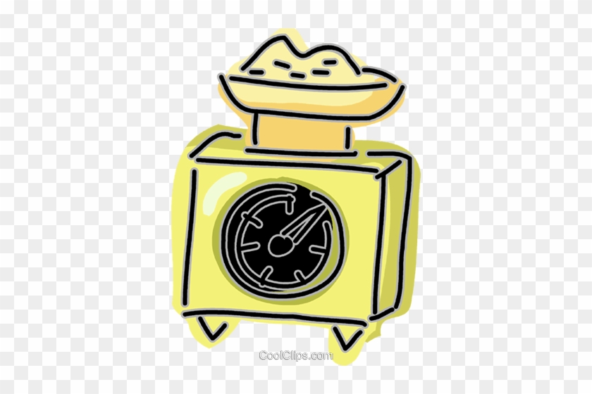 Food Scale Royalty Free Vector Clip Art Illustration - Food Scale Royalty Free Vector Clip Art Illustration #1702670