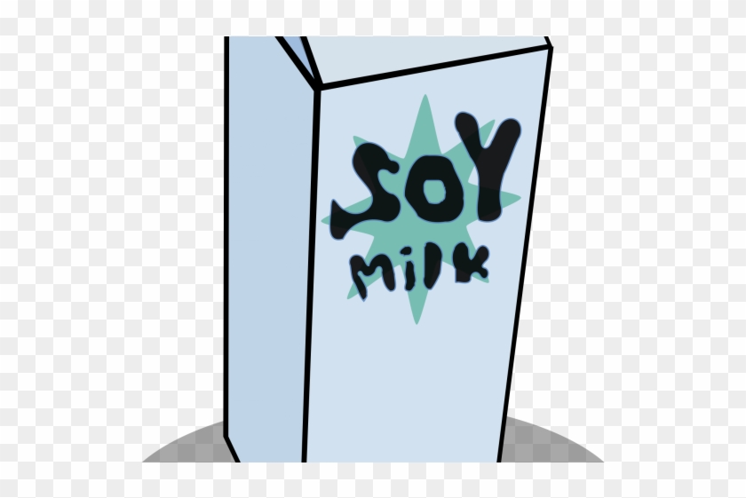 Milk Carton Clipart Soy - Almond Milk Clip Art #1702801