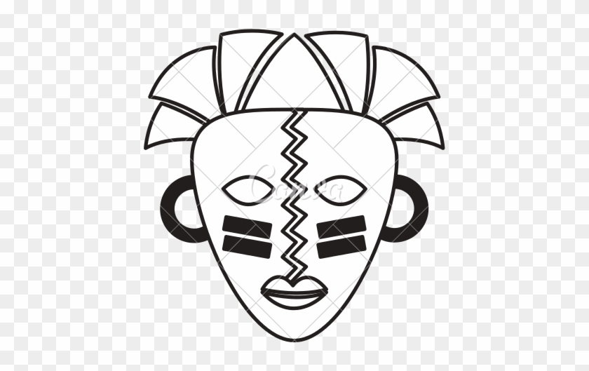 550 X 550 12 - Traditional African Masks Drawing #1702888