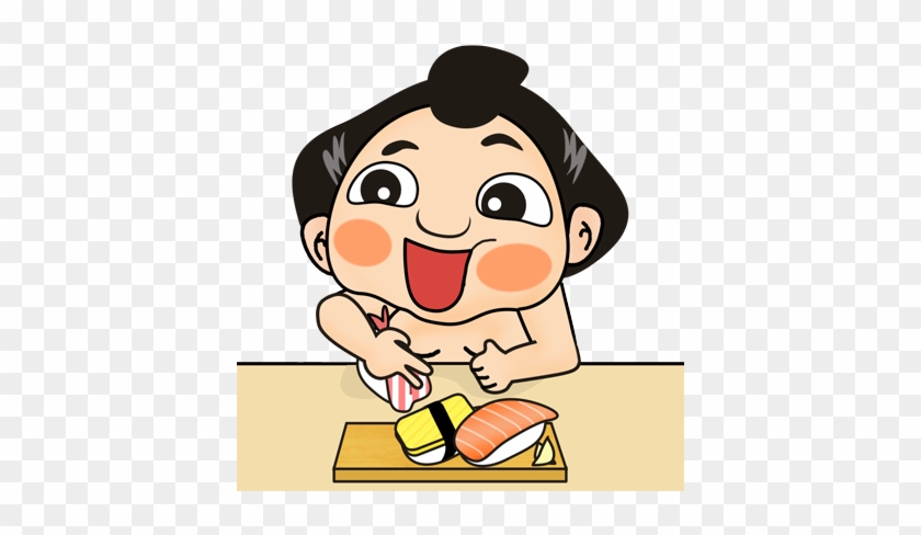 Sumo Wrestler Stickers Messages Sticker-2 - Cartoon #1702904