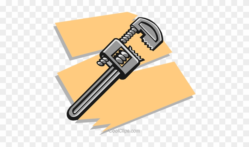 Pipe Wrench Royalty Free Vector Clip Art Illustration - Vector Graphics #1702929