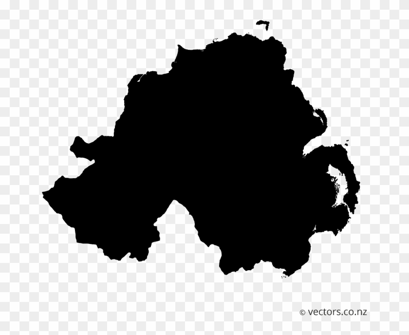 Blank Vector Map Of Northern Ireland - Northern Ireland Map Vector #1703100