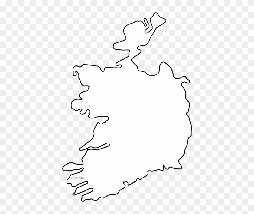 Map Of Ireland, Blank - Happy New Year Ireland #1703102