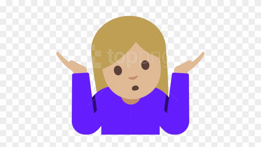 Free Png Download Emoji Shrug Woman Clipart Png Photo Free Transparent Png Clipart Images Download