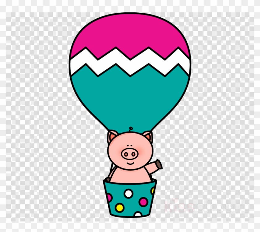 Hot Air Balloons With Animal Clipart Clip Art - Cute Hot Air Balloon Clipart #1703241