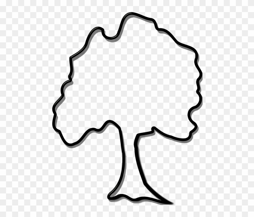 Baum Clipart Schwarz Weiß #1703271