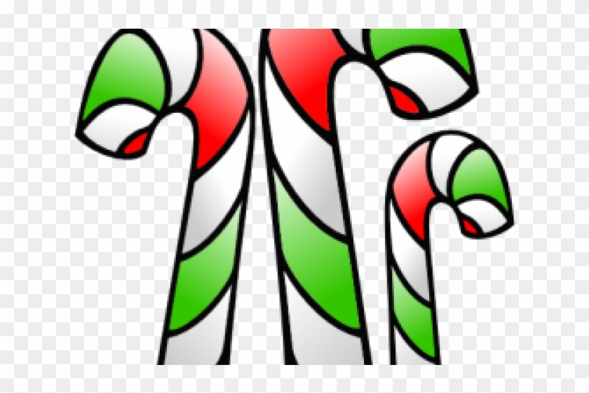 Christmas Clipart Clipart Green Red - Candy Canes Clip Art #1703284