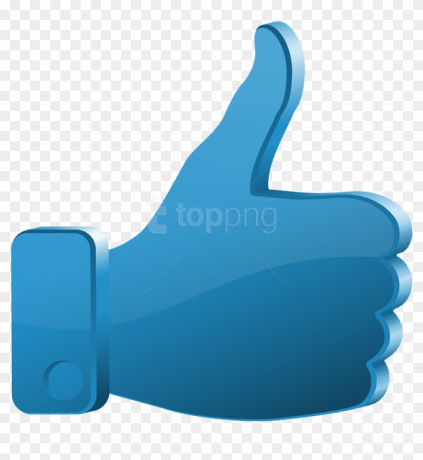 Free Png Download Thumbs Up Blue Transparent Clipart - Transparent Thumb Up Png #1703313